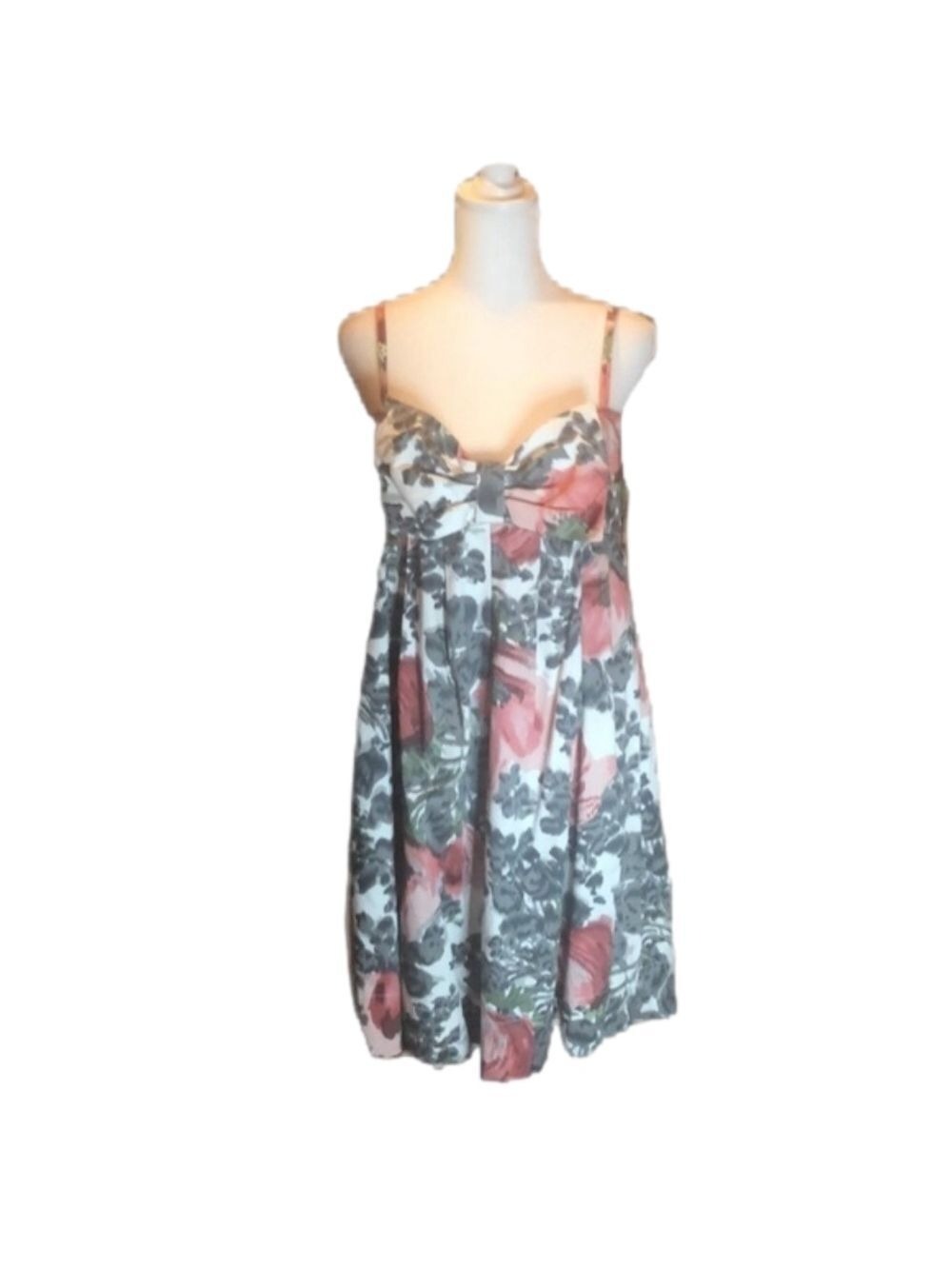MAGGY LONDON precious pink/Gray/Cream sundress size 6